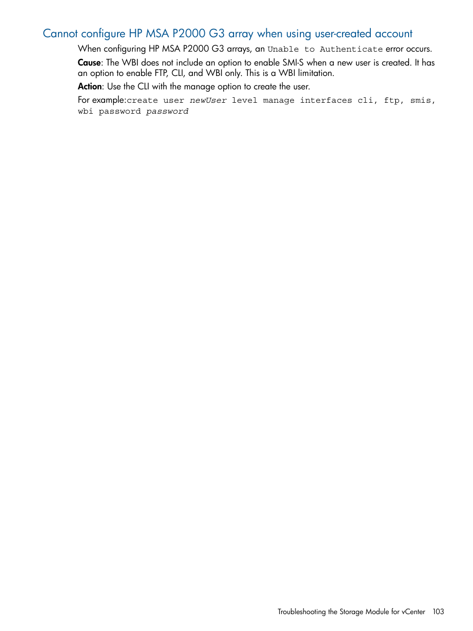 HP OneView for VMware vCenter User Manual | Page 103 / 113