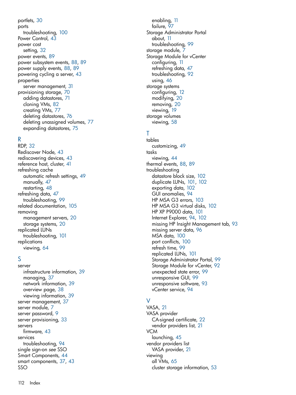 HP OneView for VMware vCenter User Manual | Page 112 / 113