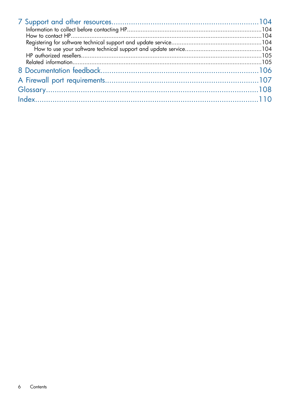 7 support and other resources | HP OneView for VMware vCenter User Manual | Page 6 / 113