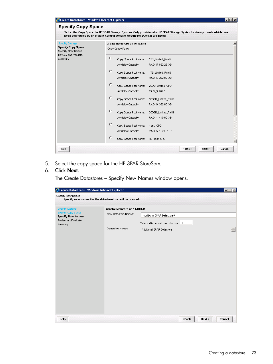 HP OneView for VMware vCenter User Manual | Page 73 / 113