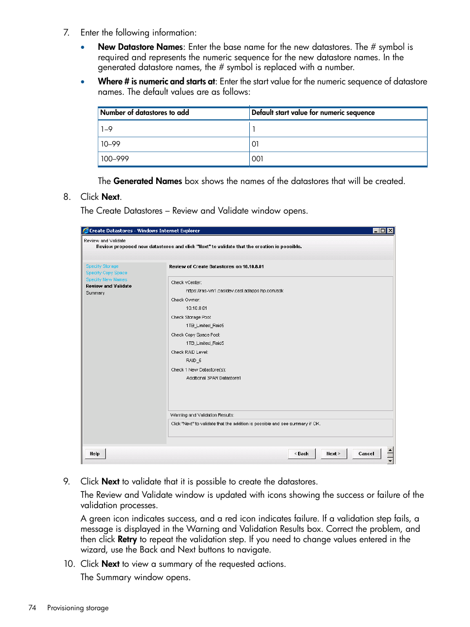 HP OneView for VMware vCenter User Manual | Page 74 / 113