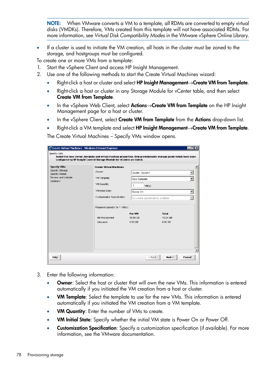 HP OneView for VMware vCenter User Manual | Page 78 / 113