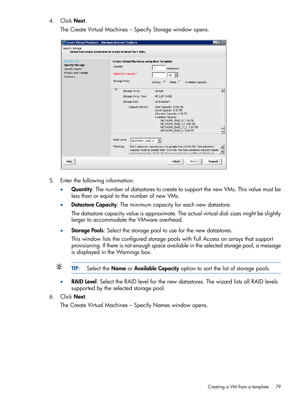 HP OneView for VMware vCenter User Manual | Page 79 / 113