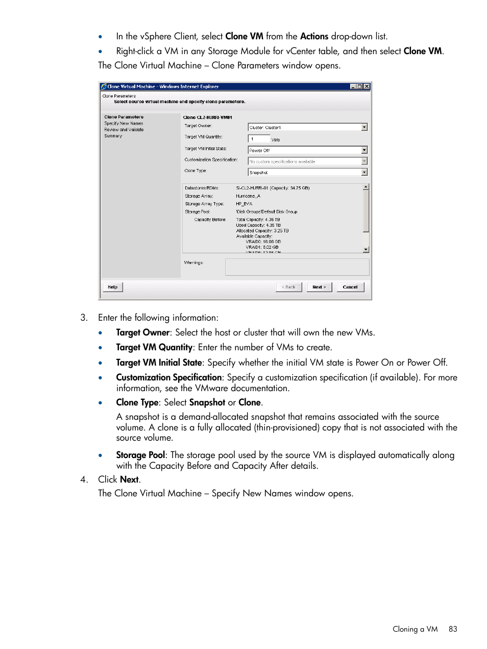 HP OneView for VMware vCenter User Manual | Page 83 / 113