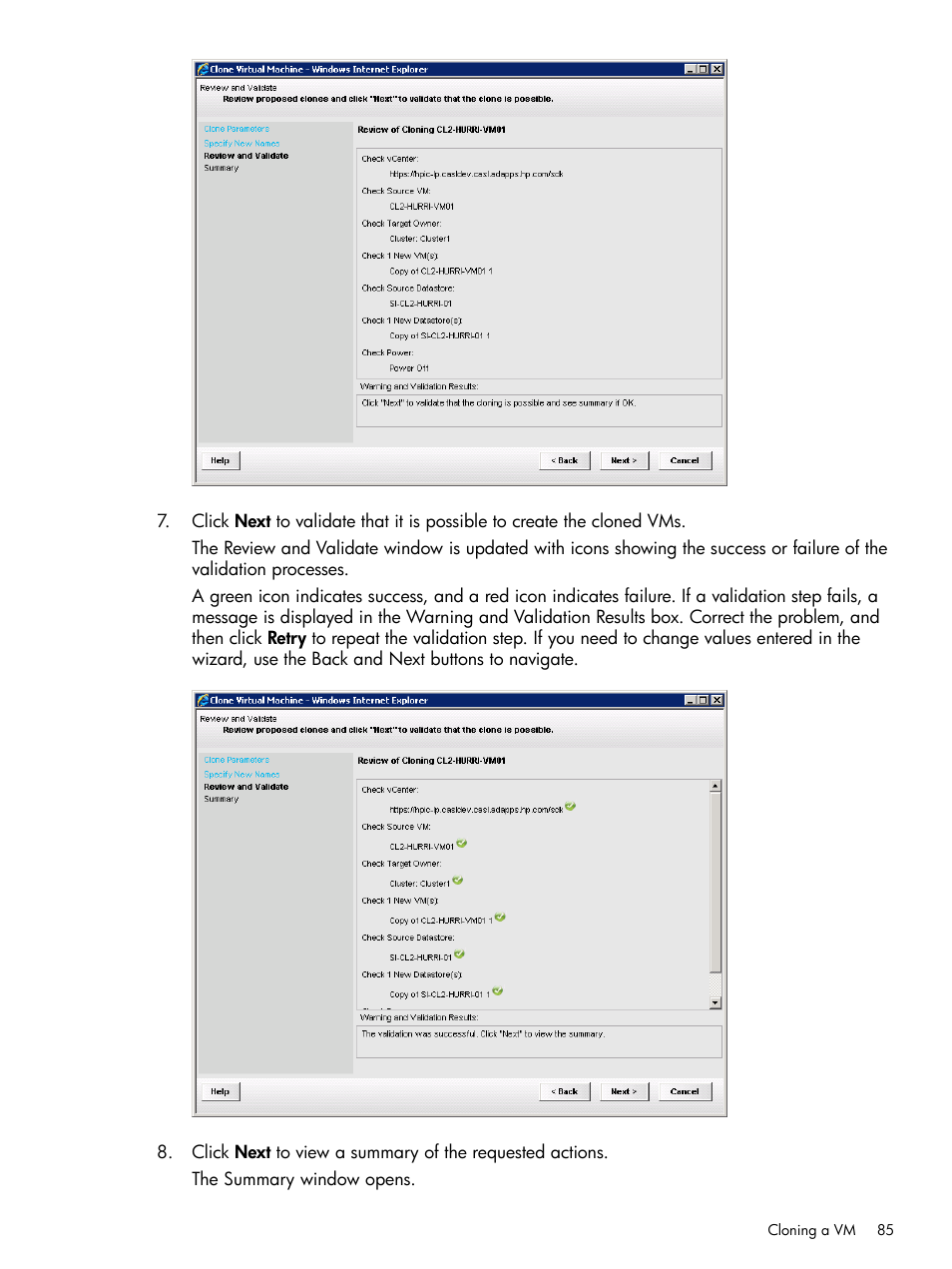 HP OneView for VMware vCenter User Manual | Page 85 / 113