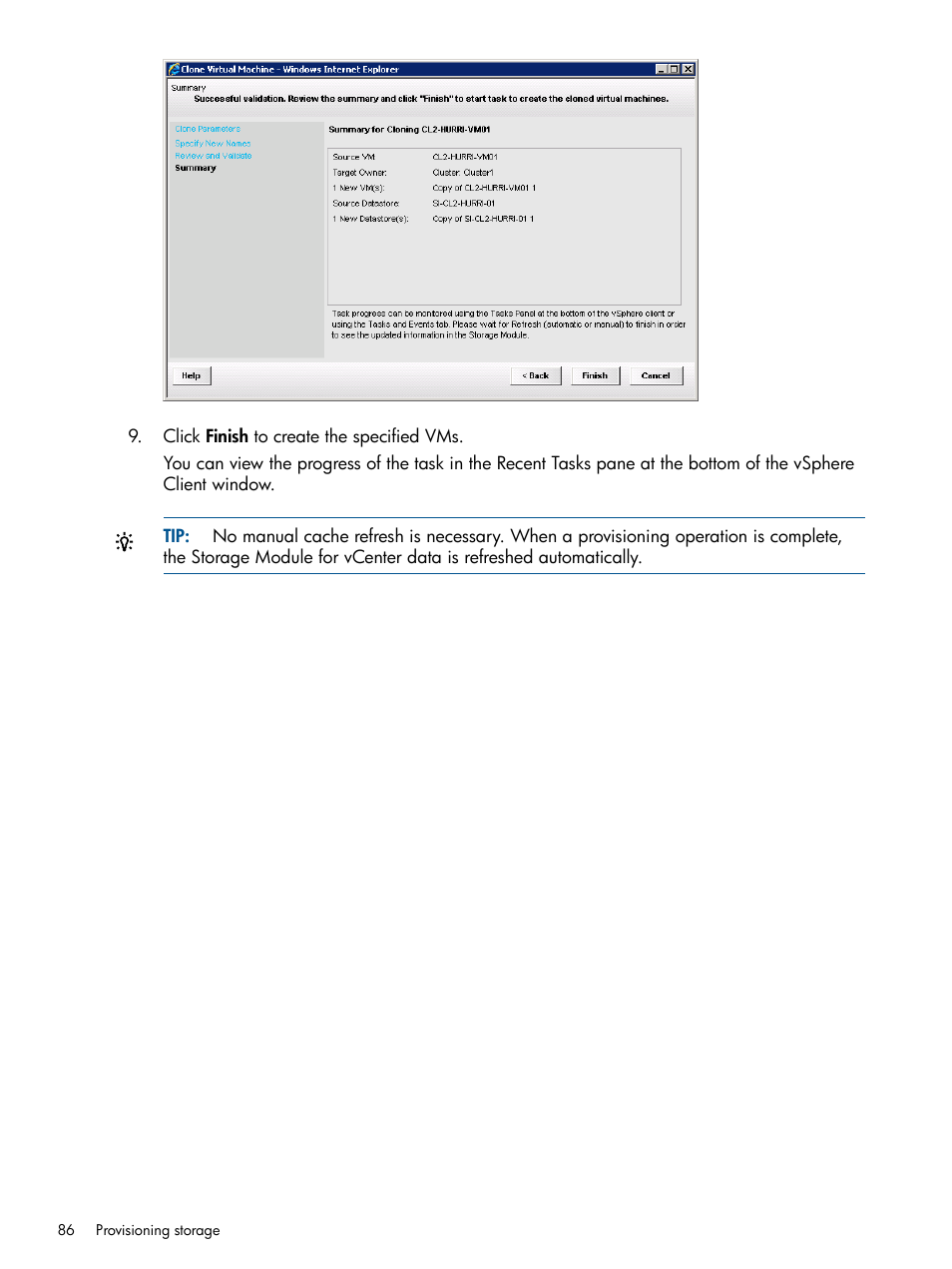HP OneView for VMware vCenter User Manual | Page 86 / 113