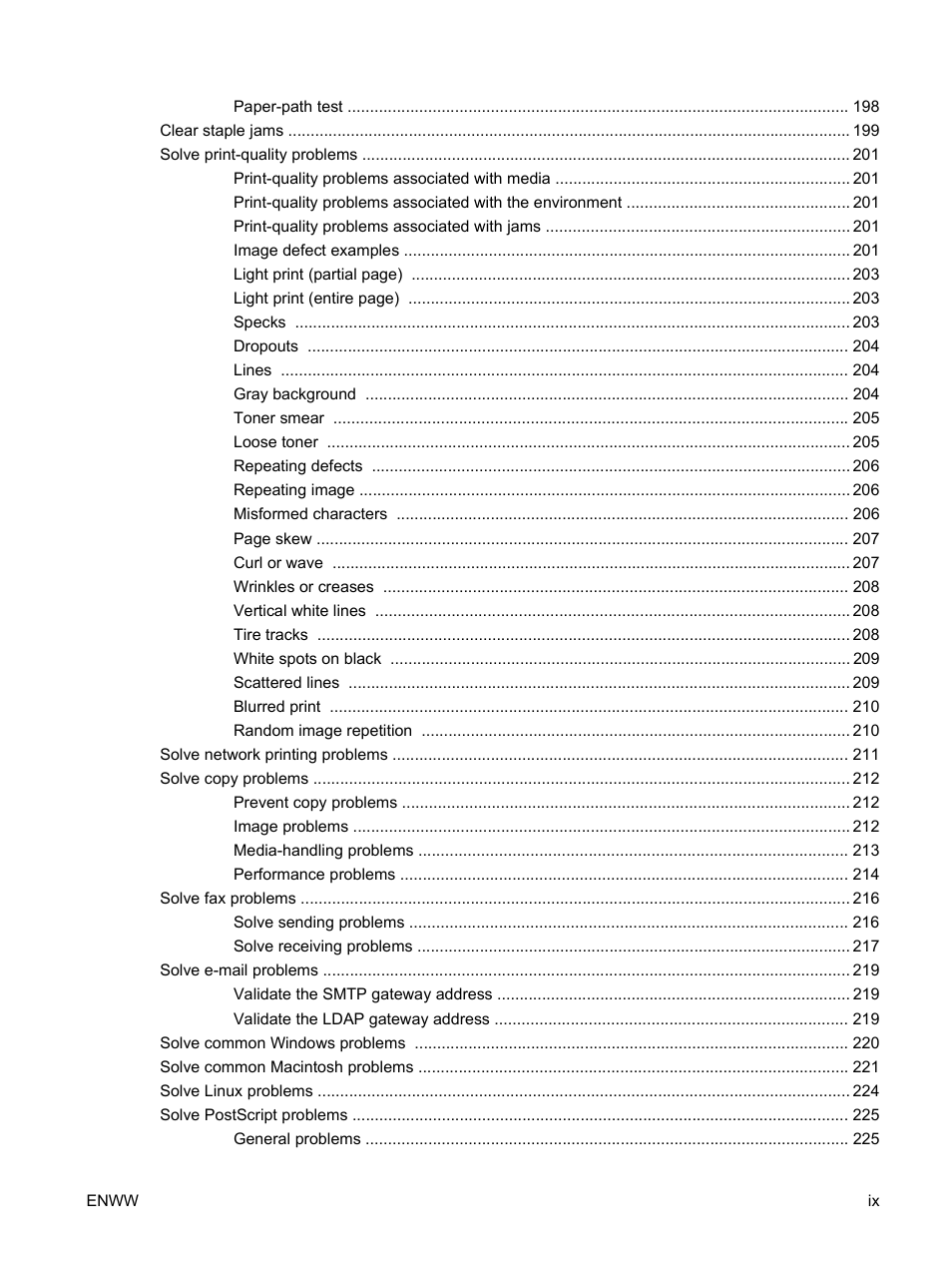 HP LaserJet M4349 Multifunction Printer series User Manual | Page 11 / 282