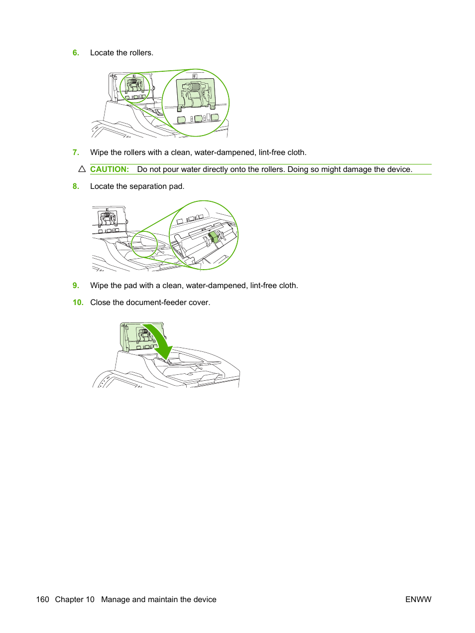 HP LaserJet M4349 Multifunction Printer series User Manual | Page 174 / 282