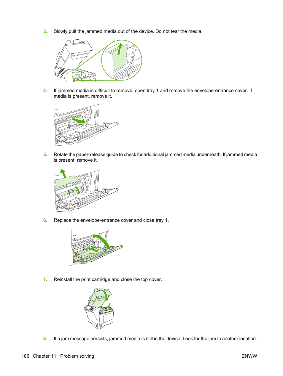 HP LaserJet M4349 Multifunction Printer series User Manual | Page 200 / 282