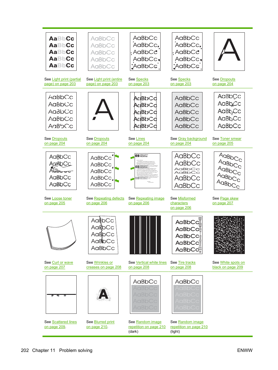 Aabbcc aabbcc aabbcc aabbcc | HP LaserJet M4349 Multifunction Printer series User Manual | Page 216 / 282