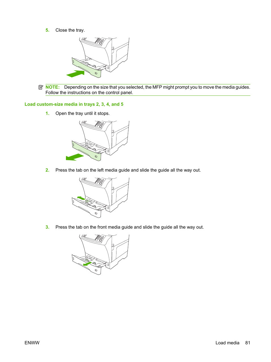 HP LaserJet M4349 Multifunction Printer series User Manual | Page 95 / 282