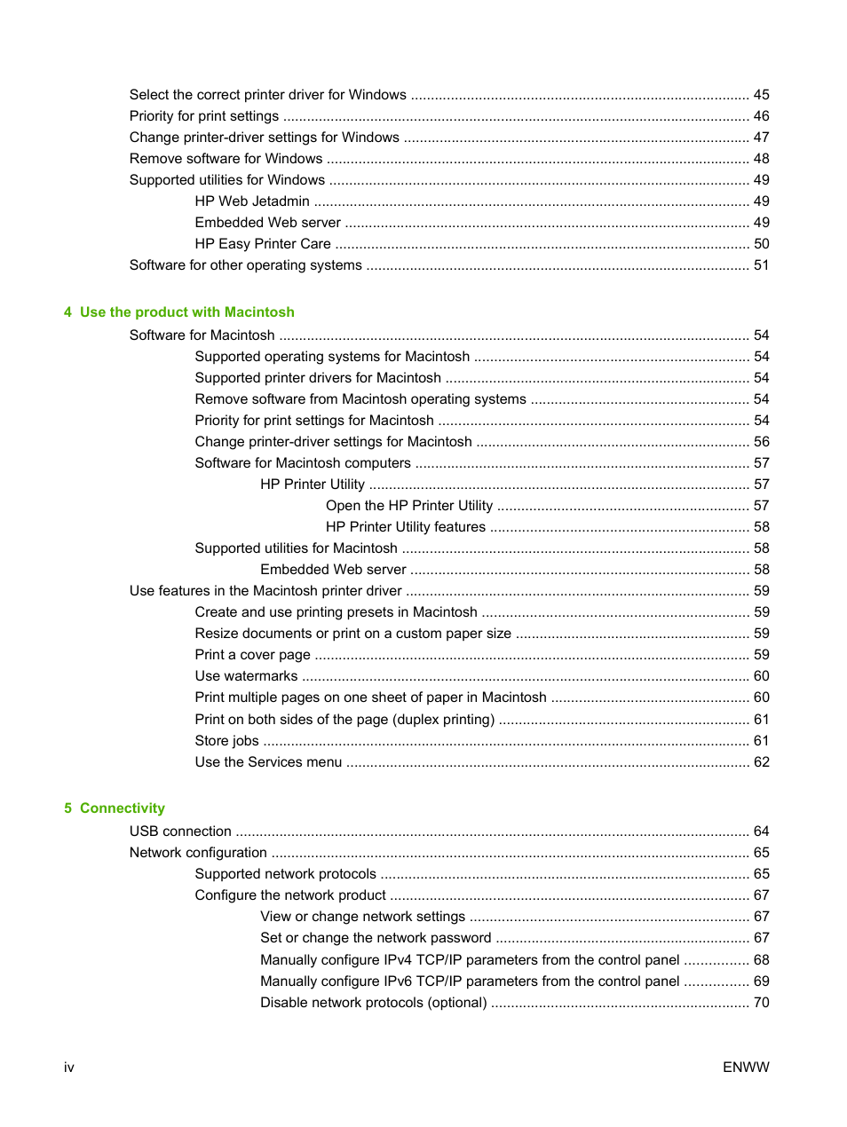 HP Laserjet p3015 User Manual | Page 6 / 246