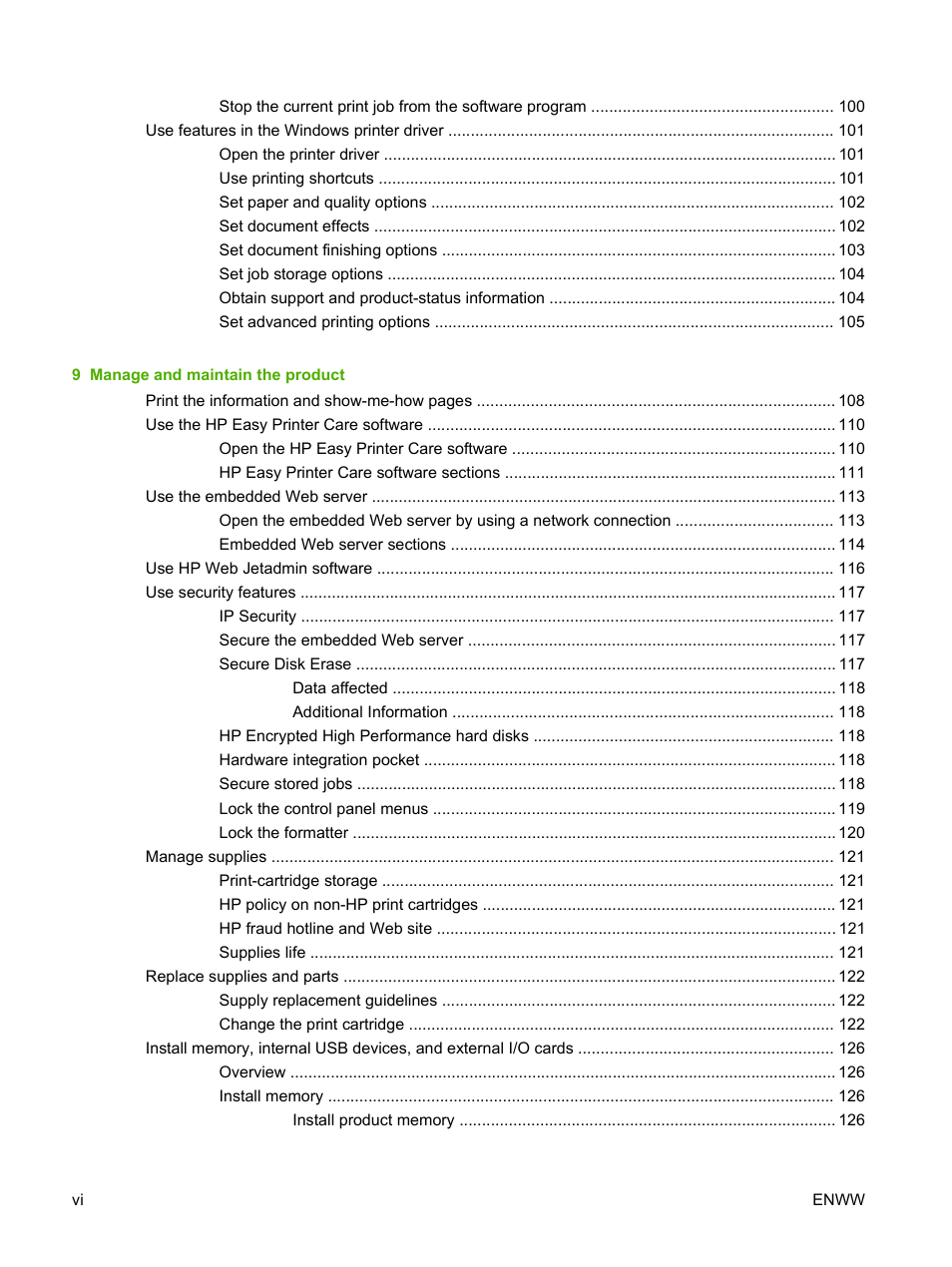 HP Laserjet p3015 User Manual | Page 8 / 246