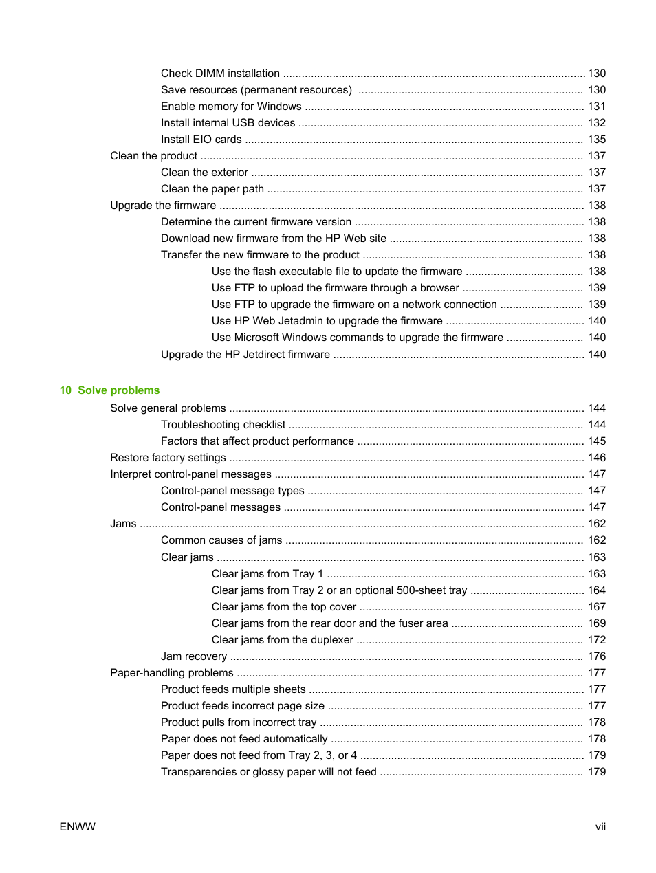 HP Laserjet p3015 User Manual | Page 9 / 246