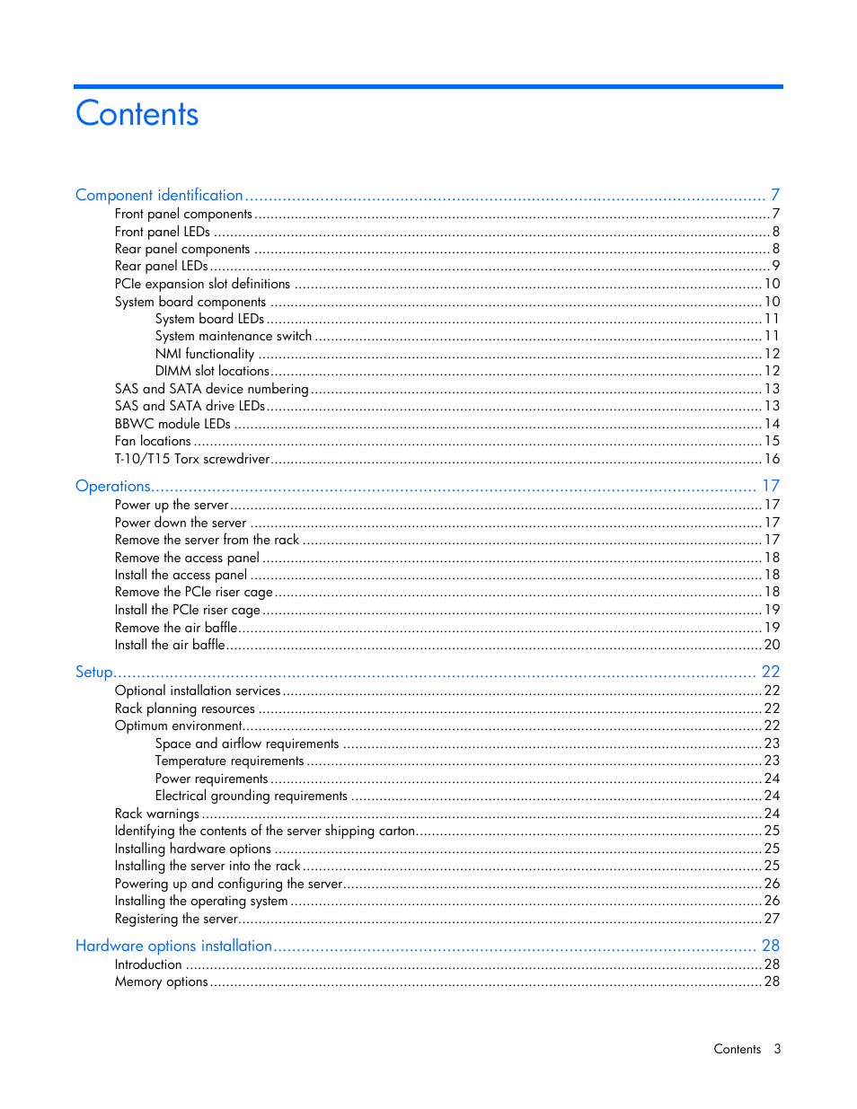 HP ProLiant DL120 G7 Server User Manual | Page 3 / 105