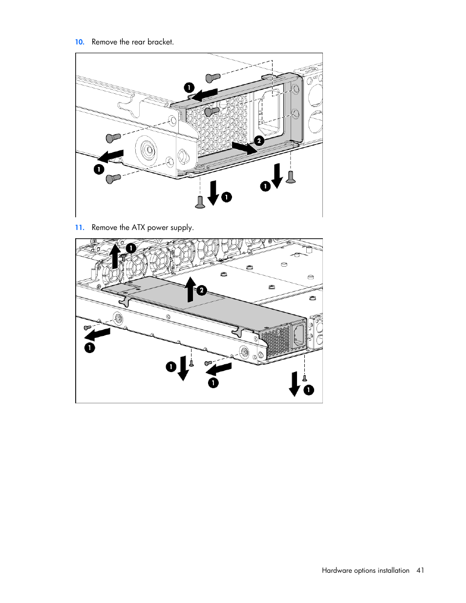 HP ProLiant DL120 G7 Server User Manual | Page 41 / 105