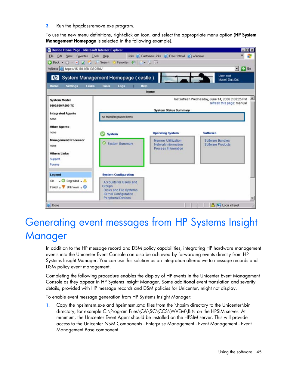 HP Insight Control User Manual | Page 45 / 85