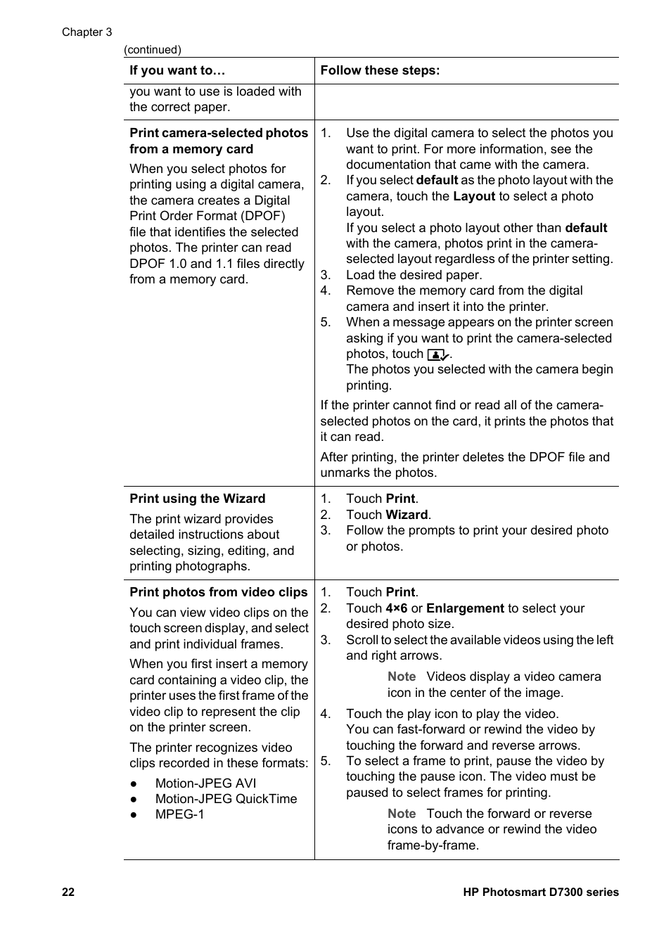 HP Photosmart D7360 Printer User Manual | Page 25 / 71