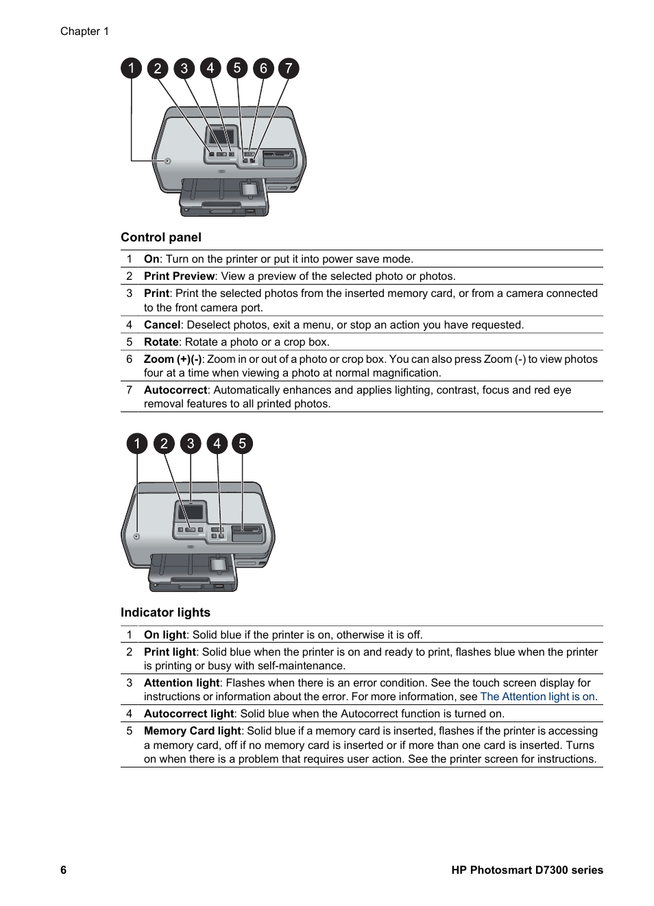 HP Photosmart D7360 Printer User Manual | Page 9 / 71