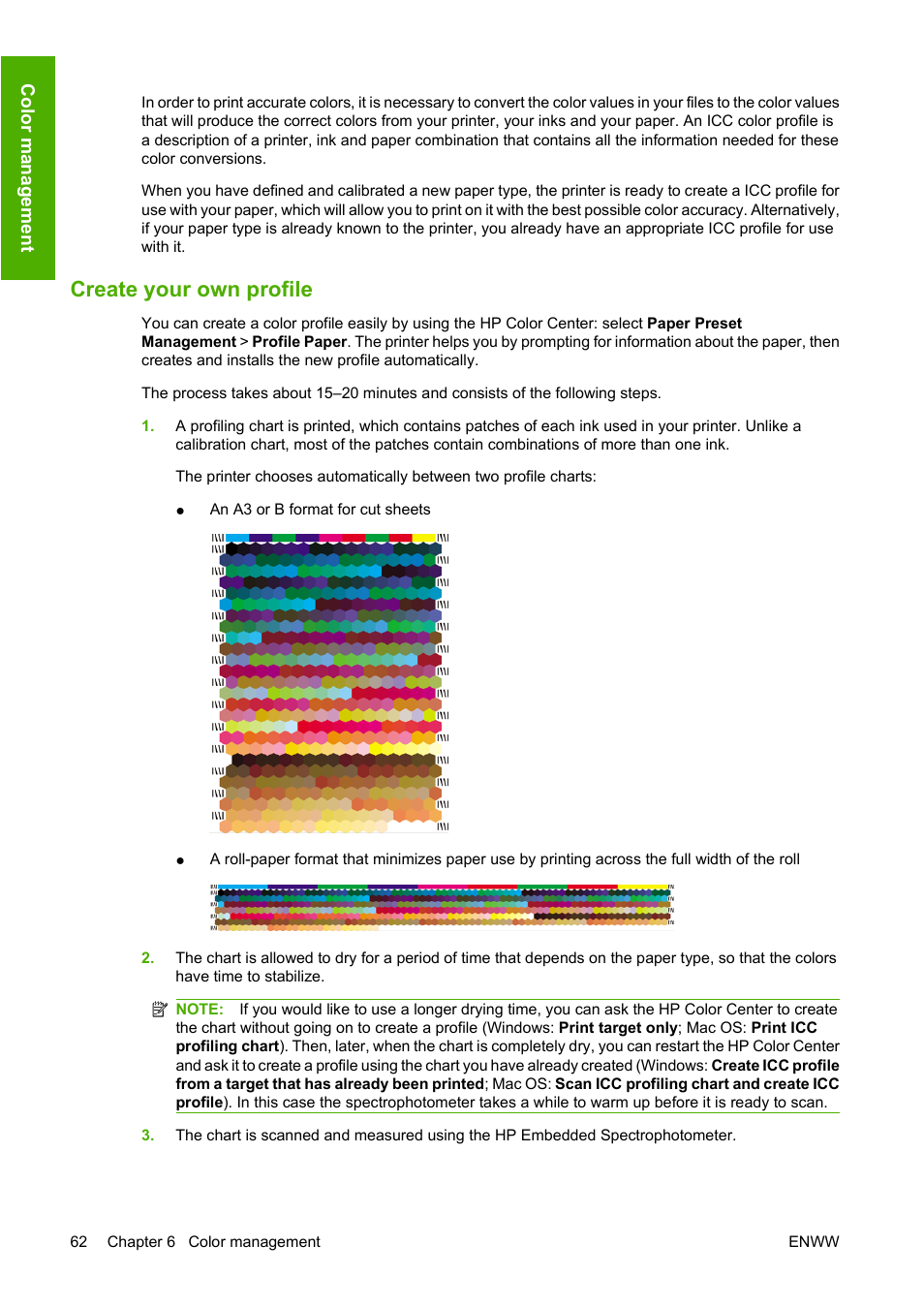 Create your own profile | HP Designjet Z3200 PostScript Photo Printer series User Manual | Page 72 / 174