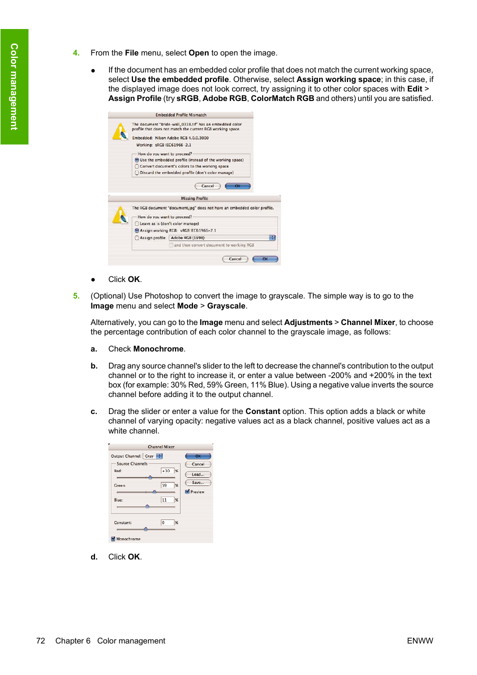 HP Designjet Z3200 PostScript Photo Printer series User Manual | Page 82 / 174