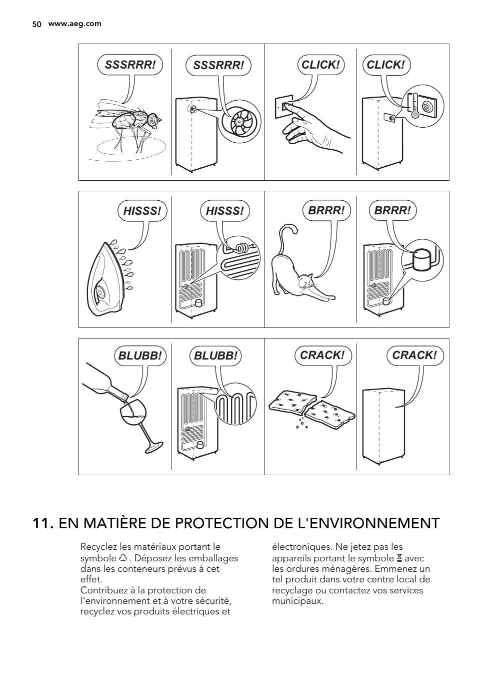 En matière de protection de l'environnement | AEG S71709TSW0 User Manual | Page 50 / 68