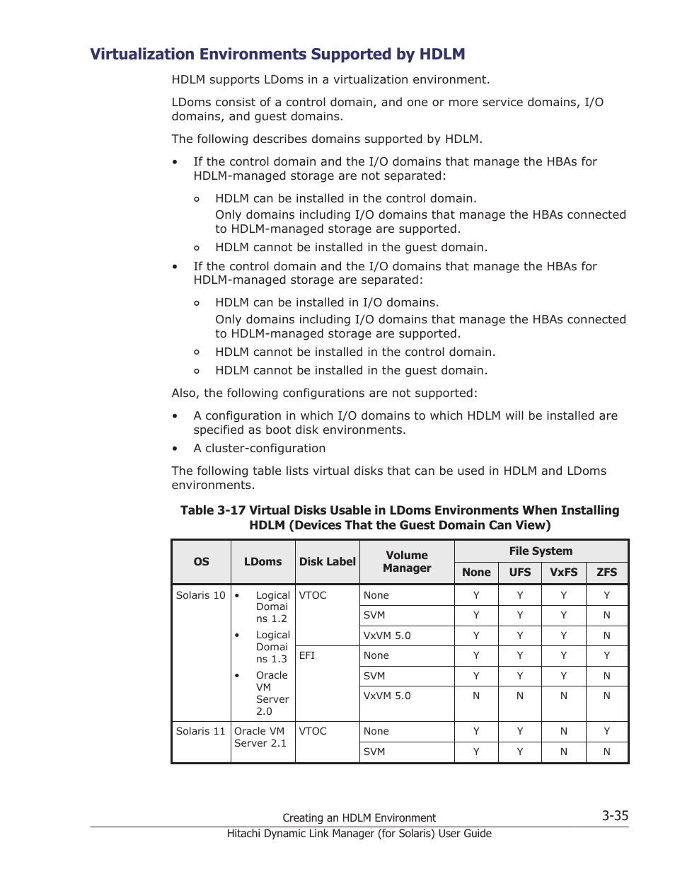 Virtualization environments supported by hdlm, Virtualization environments supported by hdlm -35 | HP Hitachi Dynamic Link Manager Software Licenses User Manual | Page 101 / 646