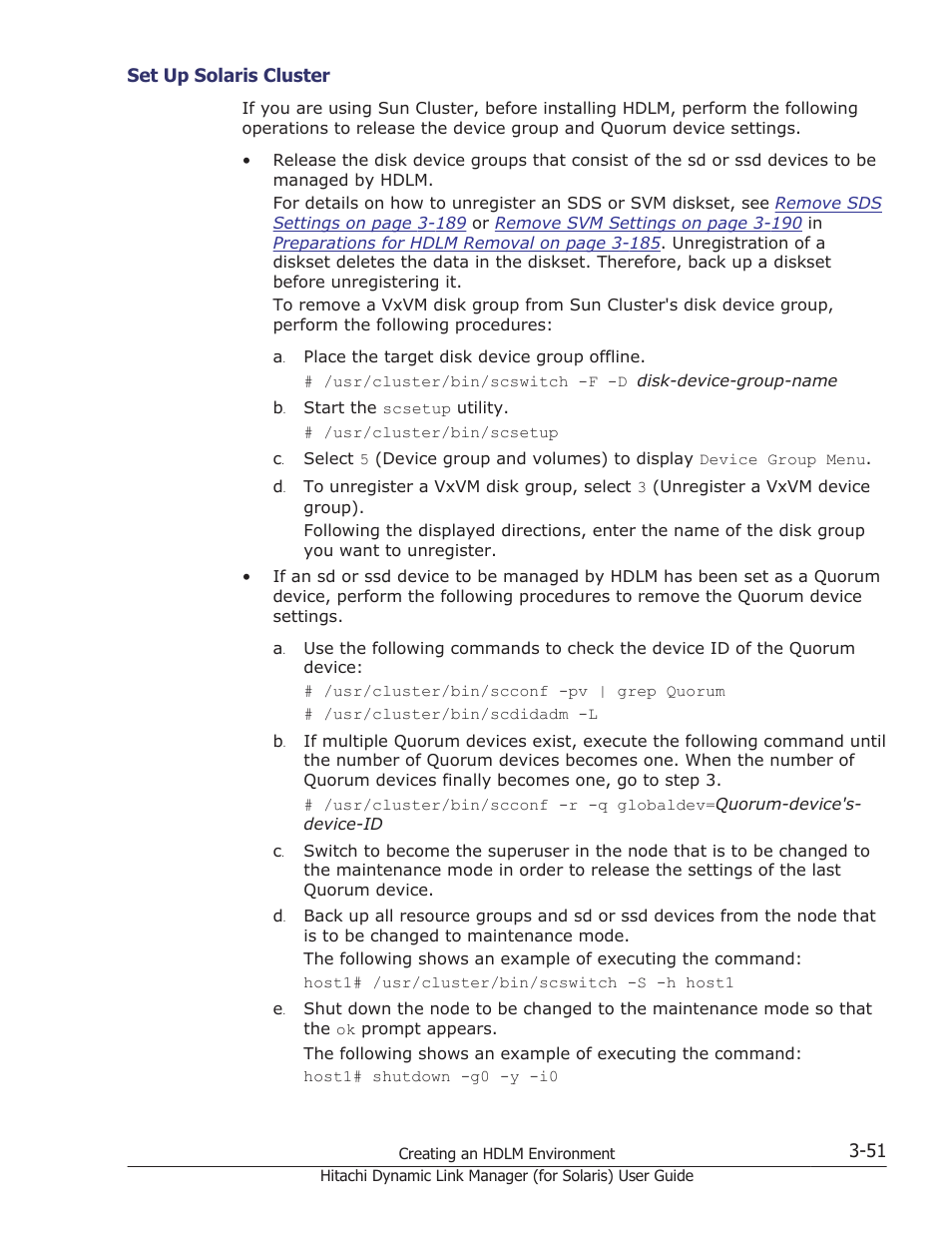 Set up solaris cluster -51 | HP Hitachi Dynamic Link Manager Software Licenses User Manual | Page 117 / 646
