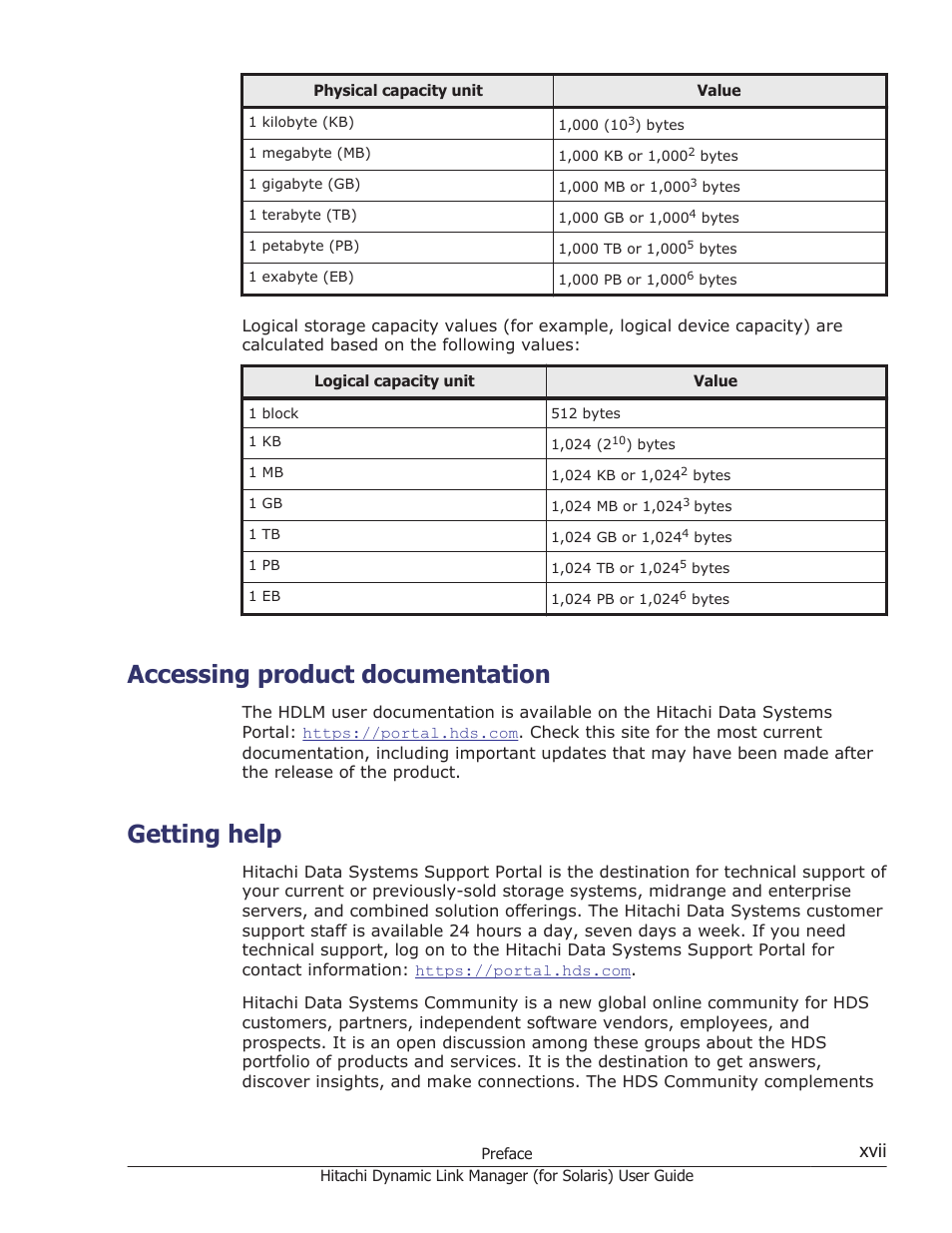 Accessing product documentation, Getting help, Xvii | HP Hitachi Dynamic Link Manager Software Licenses User Manual | Page 17 / 646
