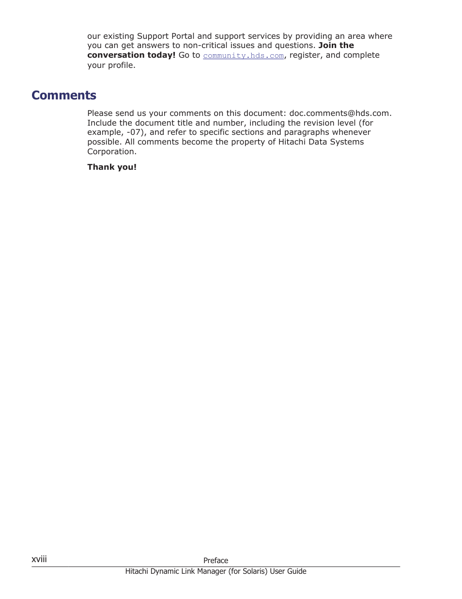 Comments | HP Hitachi Dynamic Link Manager Software Licenses User Manual | Page 18 / 646