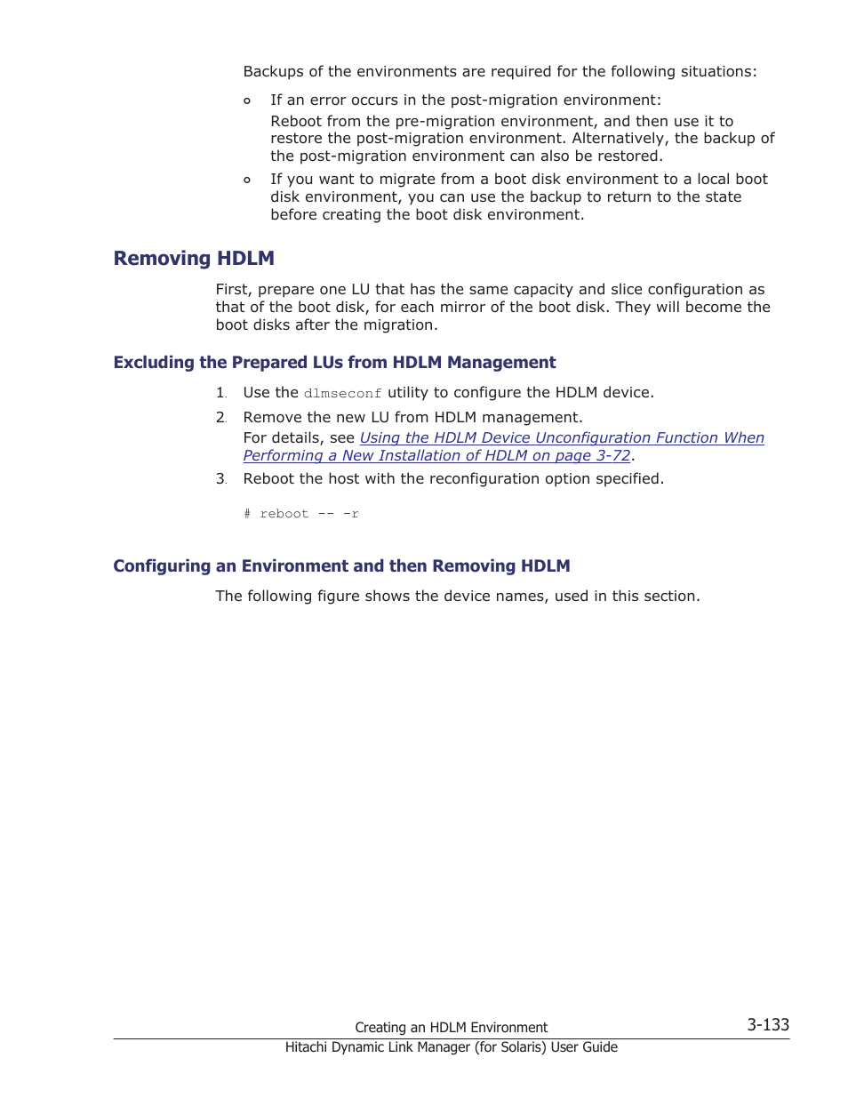 Removing hdlm, Removing hdlm -133, After | HP Hitachi Dynamic Link Manager Software Licenses User Manual | Page 199 / 646