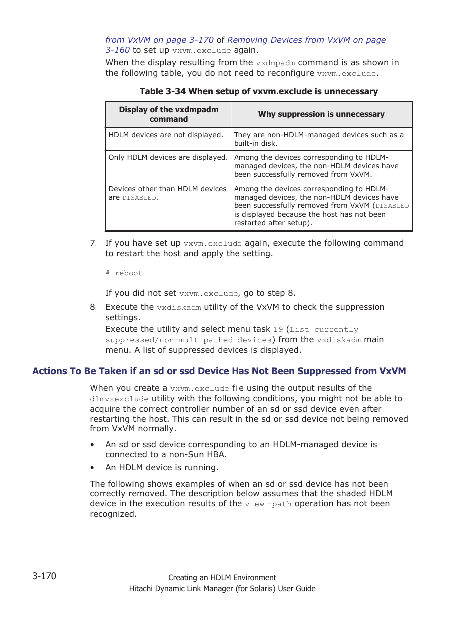Vxvm -170 | HP Hitachi Dynamic Link Manager Software Licenses User Manual | Page 236 / 646