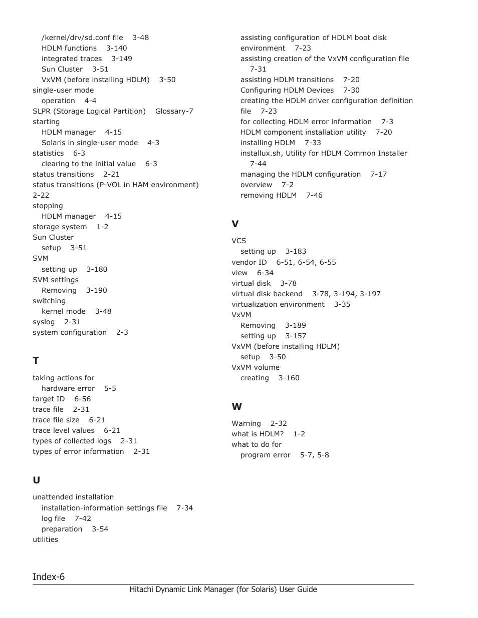Index-6 | HP Hitachi Dynamic Link Manager Software Licenses User Manual | Page 644 / 646