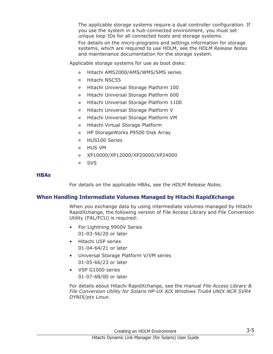 Hbas -5, Hbas | HP Hitachi Dynamic Link Manager Software Licenses User Manual | Page 71 / 646