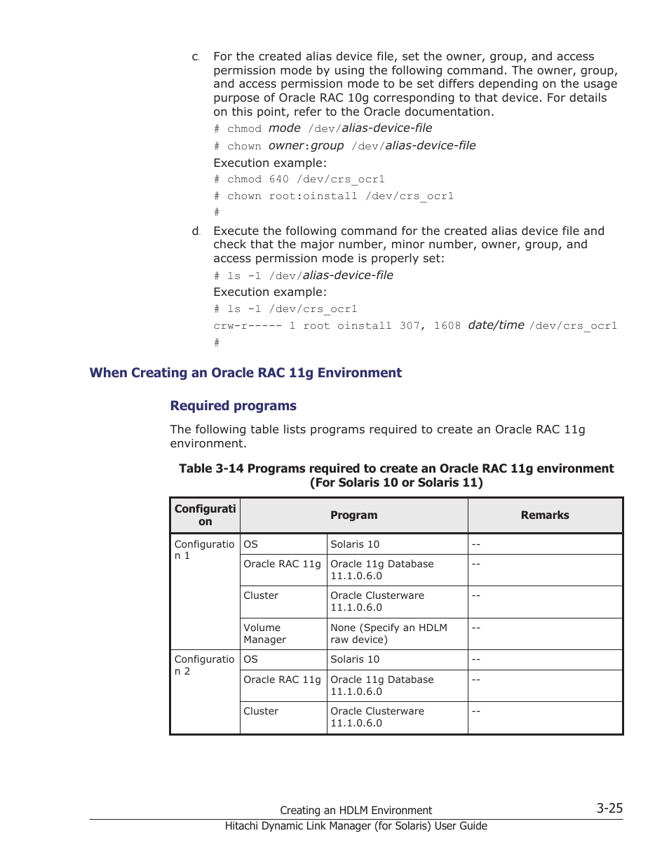 When creating an oracle rac 11g environment -25 | HP Hitachi Dynamic Link Manager Software Licenses User Manual | Page 91 / 646