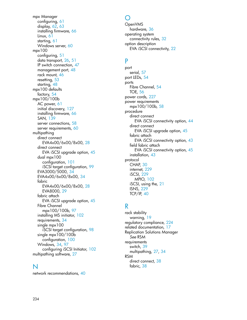 HP 3000 Enterprise Virtual Array User Manual | Page 234 / 236