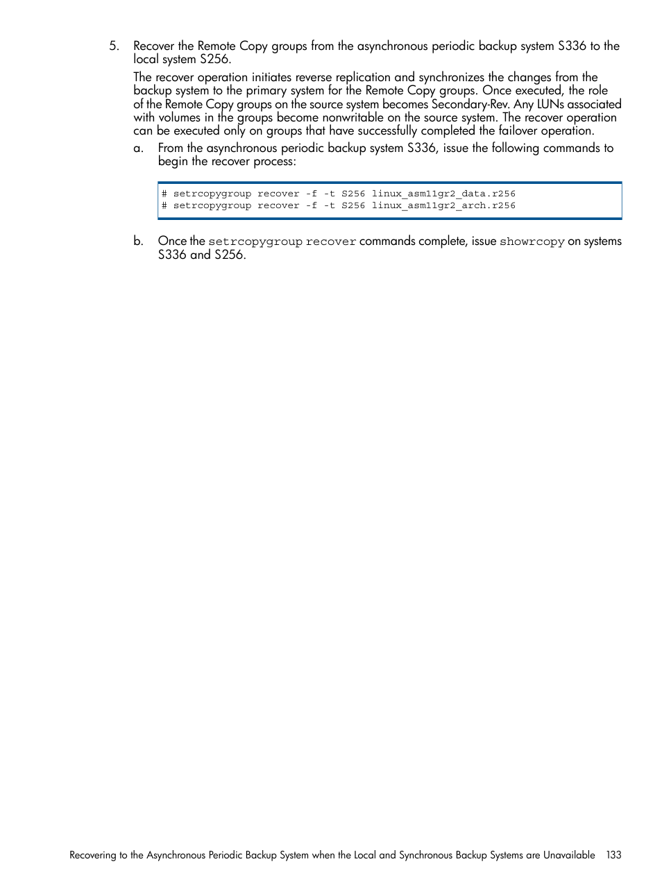 HP 3PAR Application Software Suite for Oracle Licenses User Manual | Page 133 / 199