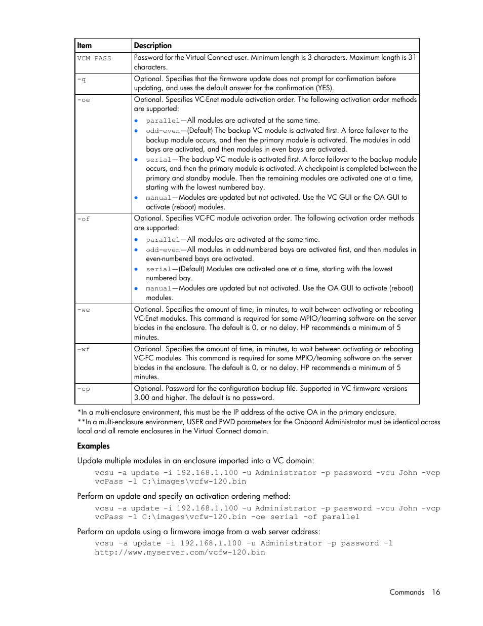 HP Virtual Connect 8Gb 24-port Fibre Channel Module for c-Class BladeSystem User Manual | Page 16 / 29