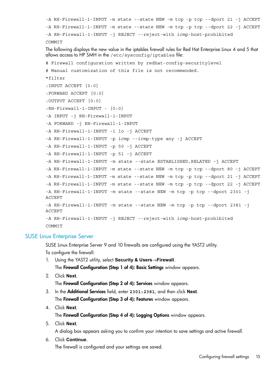 Suse linux enterprise server | HP Systems Insight Manager User Manual | Page 15 / 100