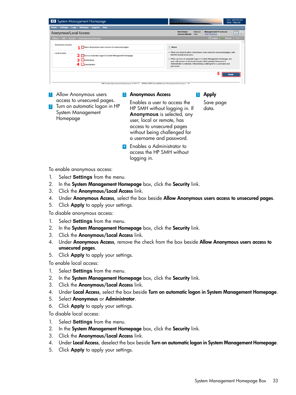 HP Systems Insight Manager User Manual | Page 33 / 100