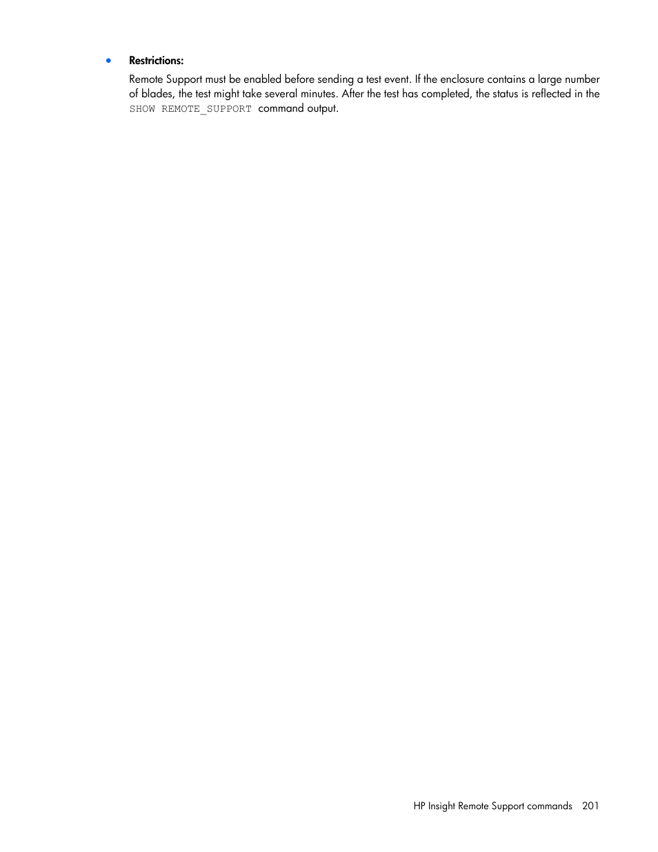 HP Onboard Administrator User Manual | Page 201 / 226