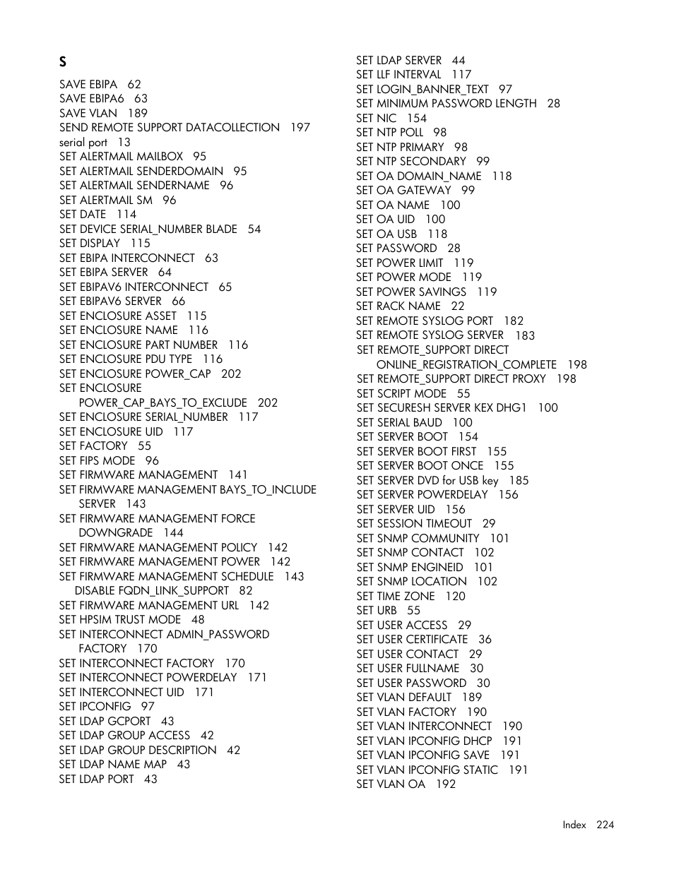 HP Onboard Administrator User Manual | Page 224 / 226