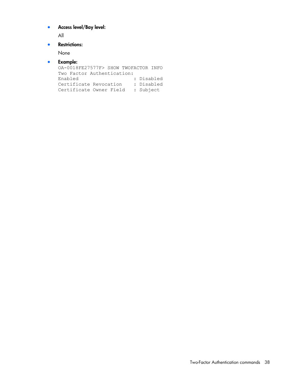 HP Onboard Administrator User Manual | Page 38 / 226