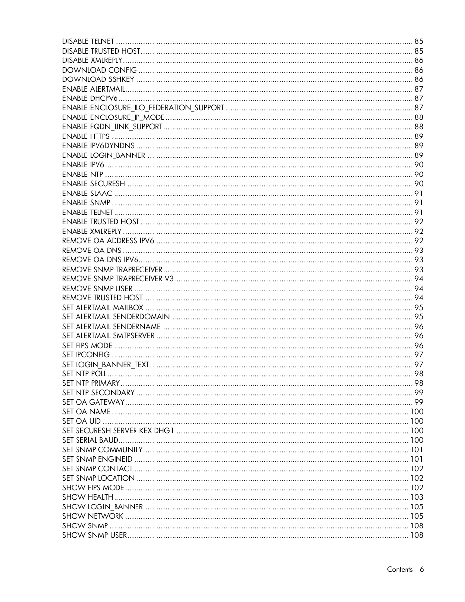 HP Onboard Administrator User Manual | Page 6 / 226
