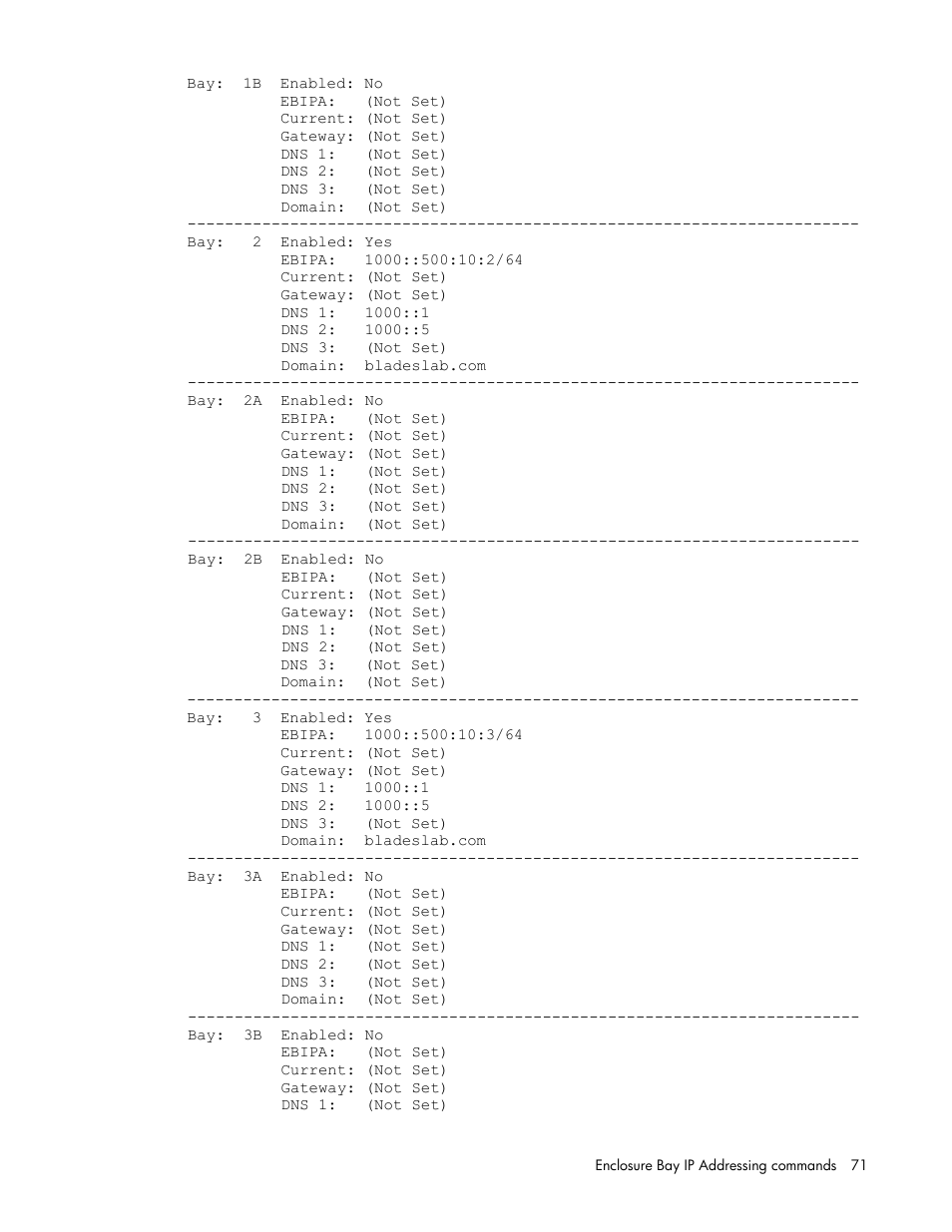 HP Onboard Administrator User Manual | Page 71 / 226
