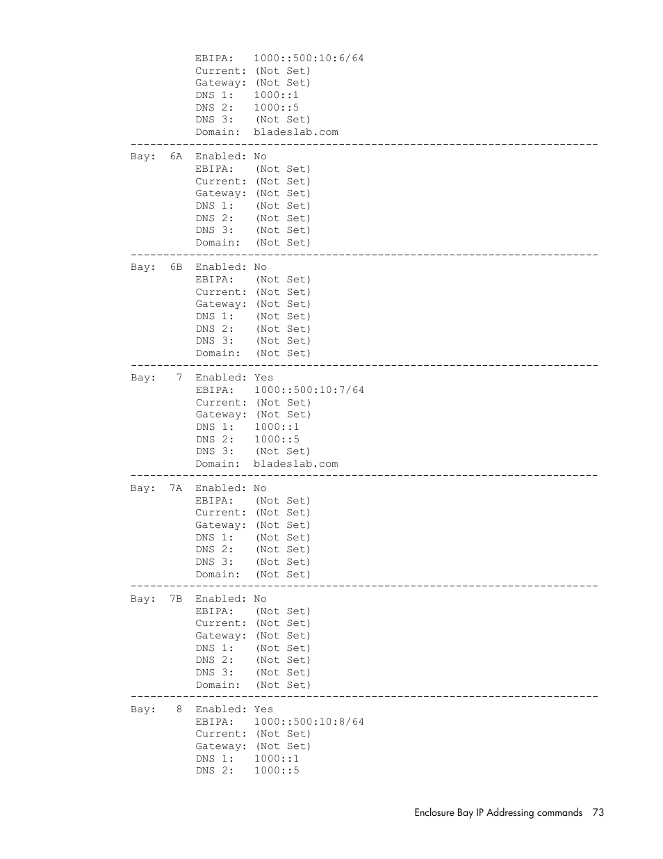HP Onboard Administrator User Manual | Page 73 / 226
