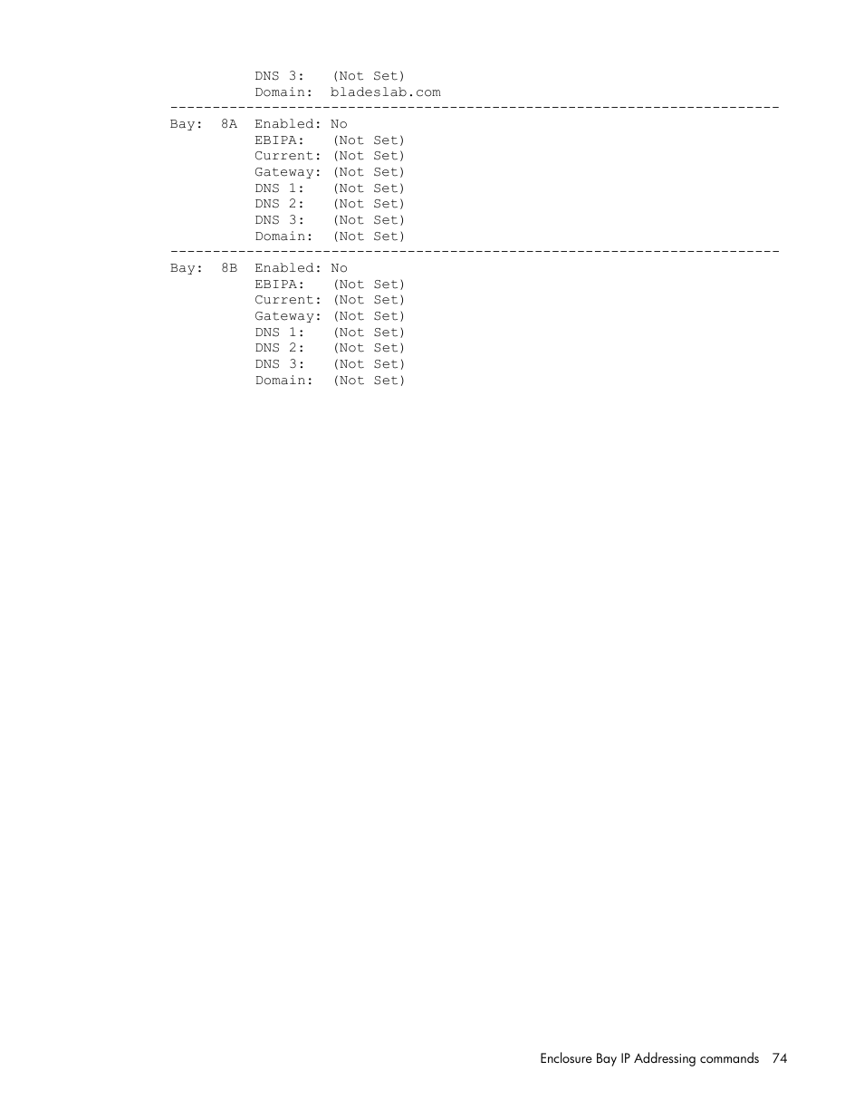 HP Onboard Administrator User Manual | Page 74 / 226