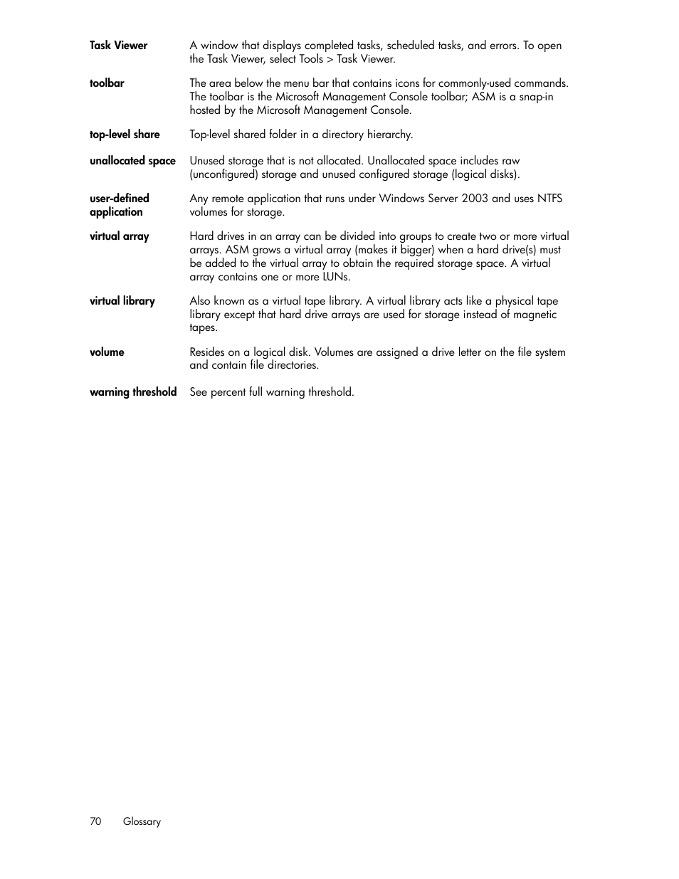 HP ProLiant DL185 G5 Storage Server User Manual | Page 70 / 72