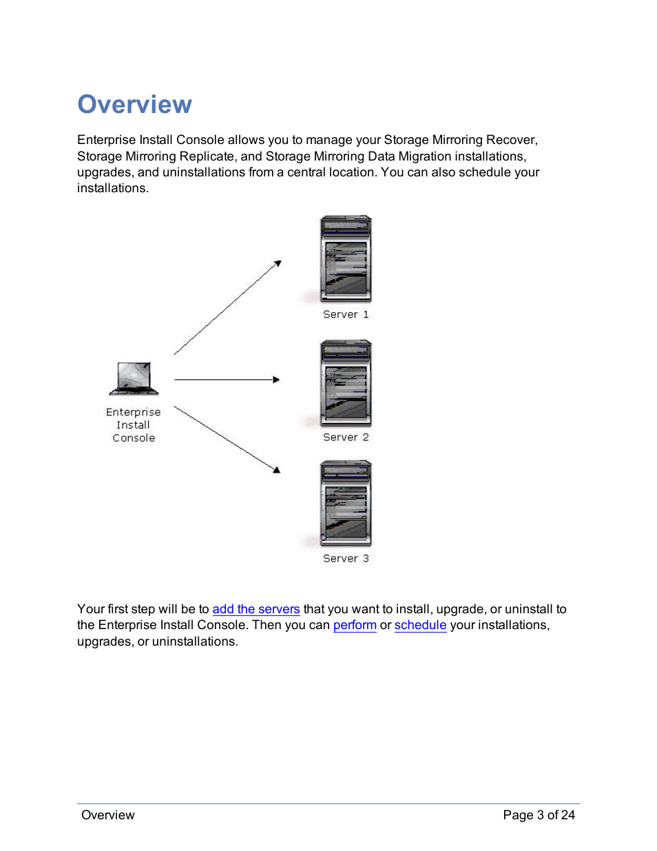Overview | HP Storage Mirroring Software User Manual | Page 4 / 25