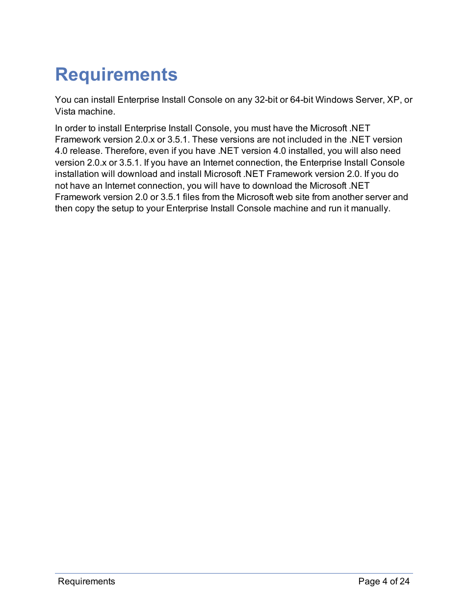 Requirements | HP Storage Mirroring Software User Manual | Page 5 / 25